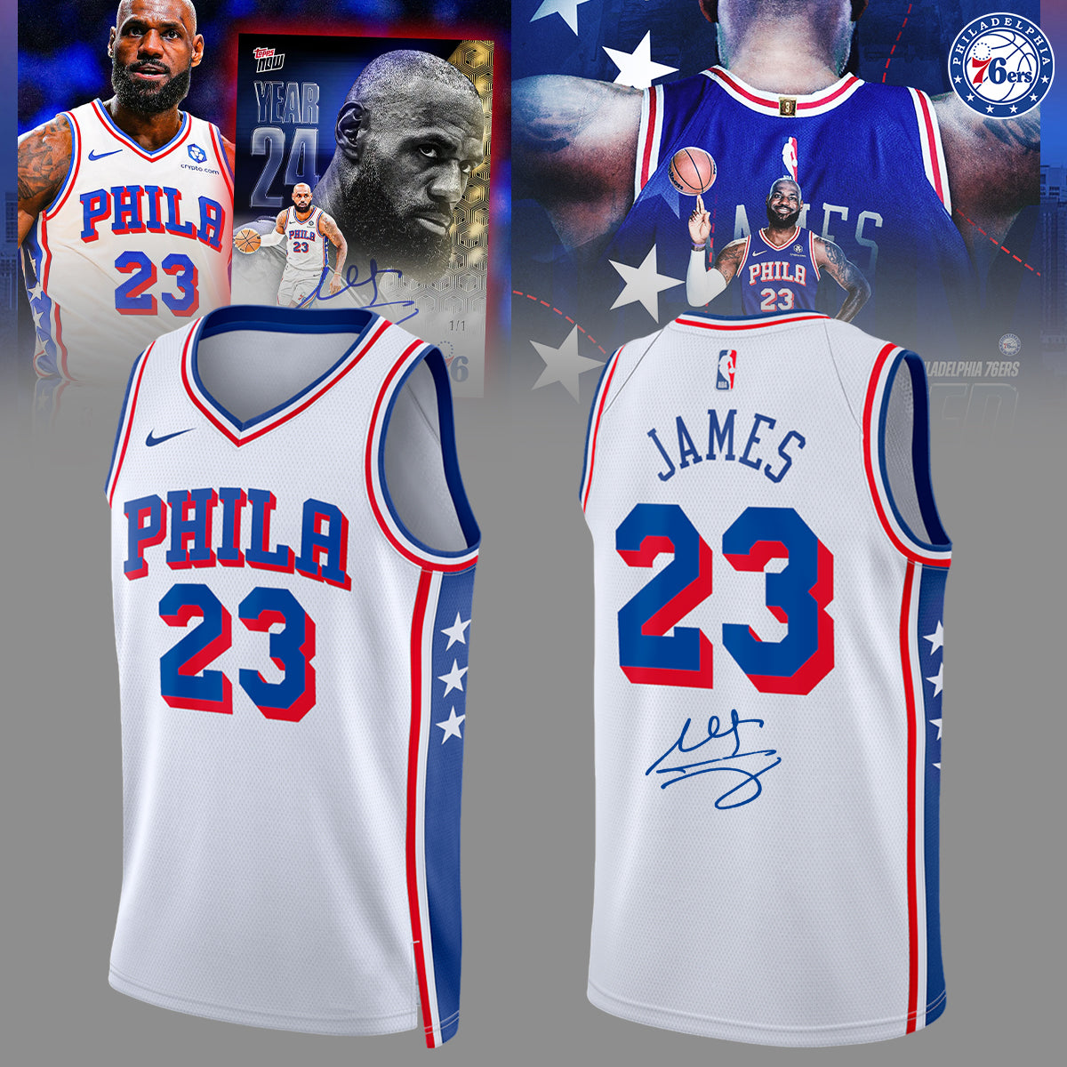 ,,LeBron James Philadelphia 76ers Limited Edition Signature – Jersey