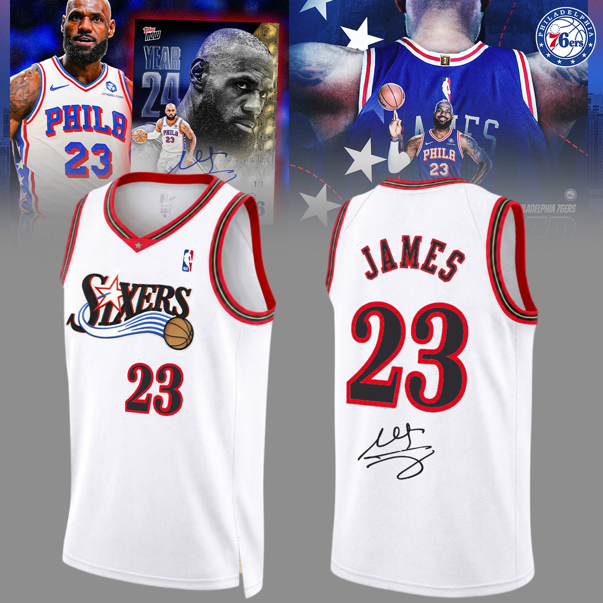 ,,LeBron James Philadelphia 76ers Limited Edition Signature – Jersey