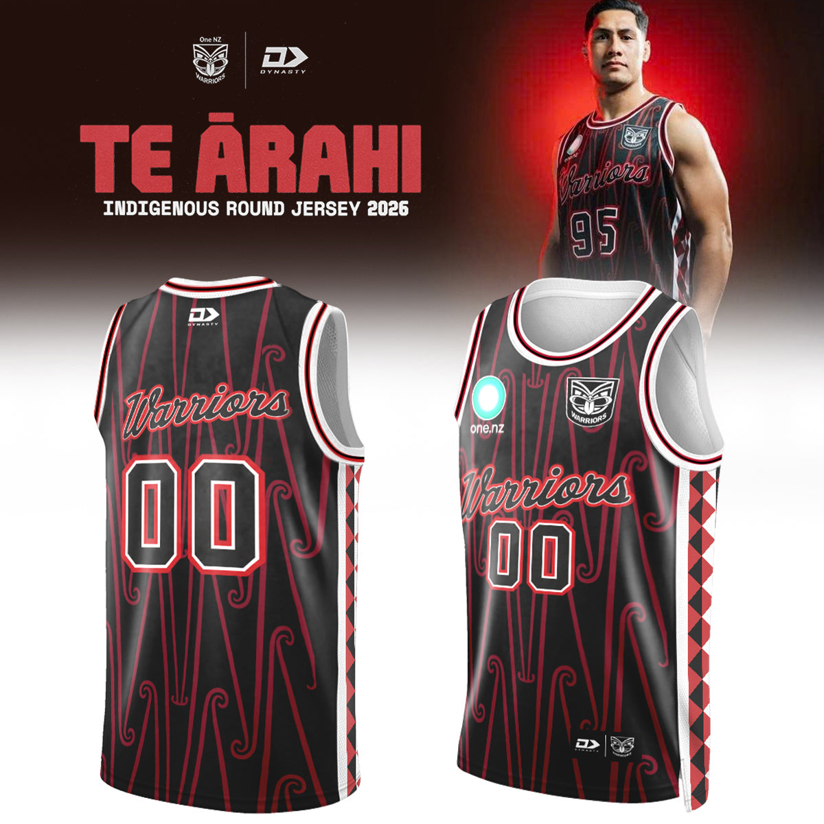 ,,,.2026 New Zealand Warriors Replica Te Ārahi Jersey (Custom Number)