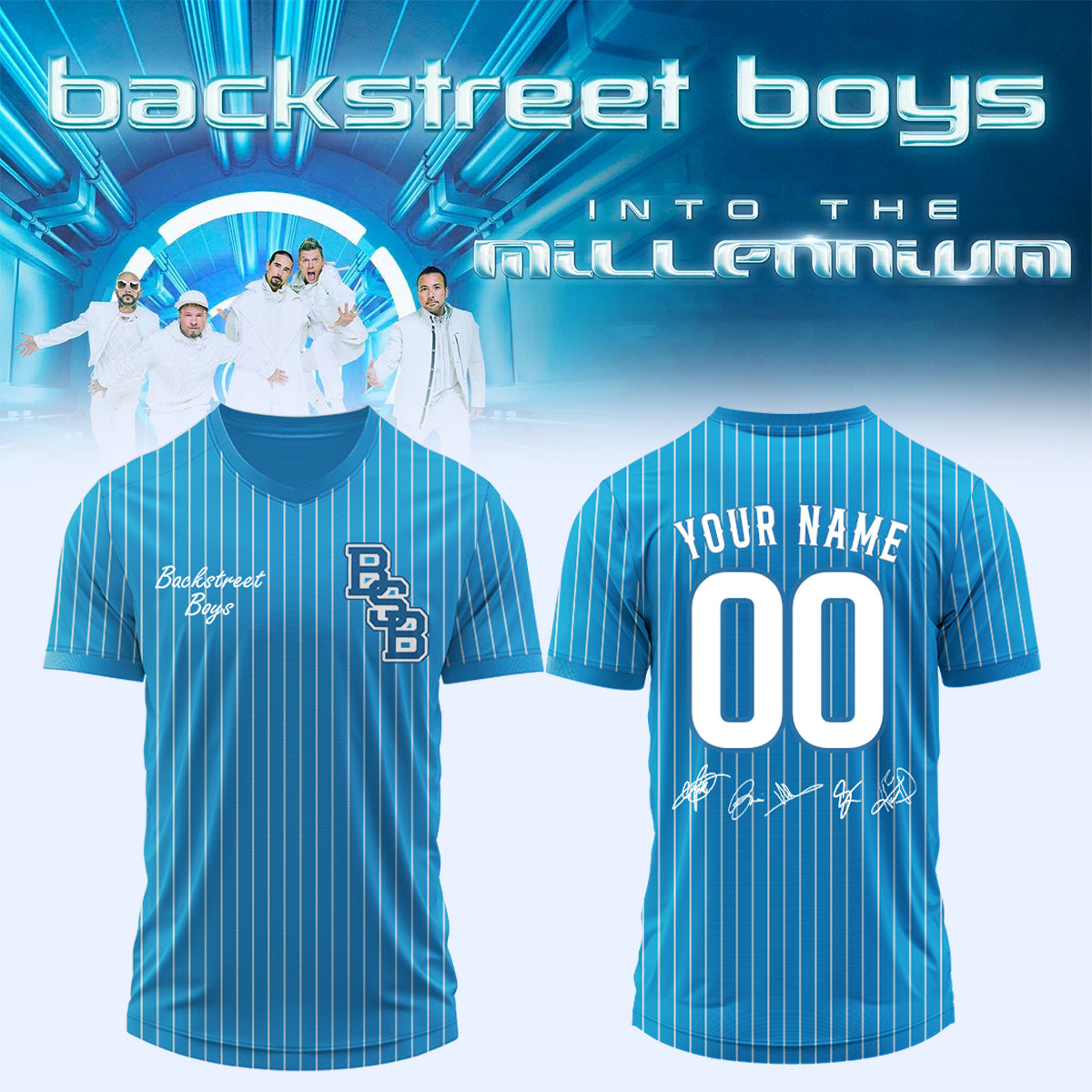 ,,Backstreet Boys ”Into The Millennium” Limited Edition Signature – Jersey (Custom Name&Custom Number)
