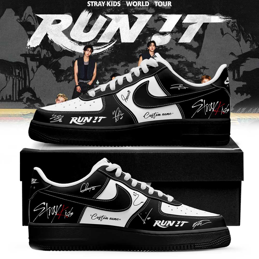 Stray Kids “RUN IT” World Tour Signature Custom Name Shoes V2