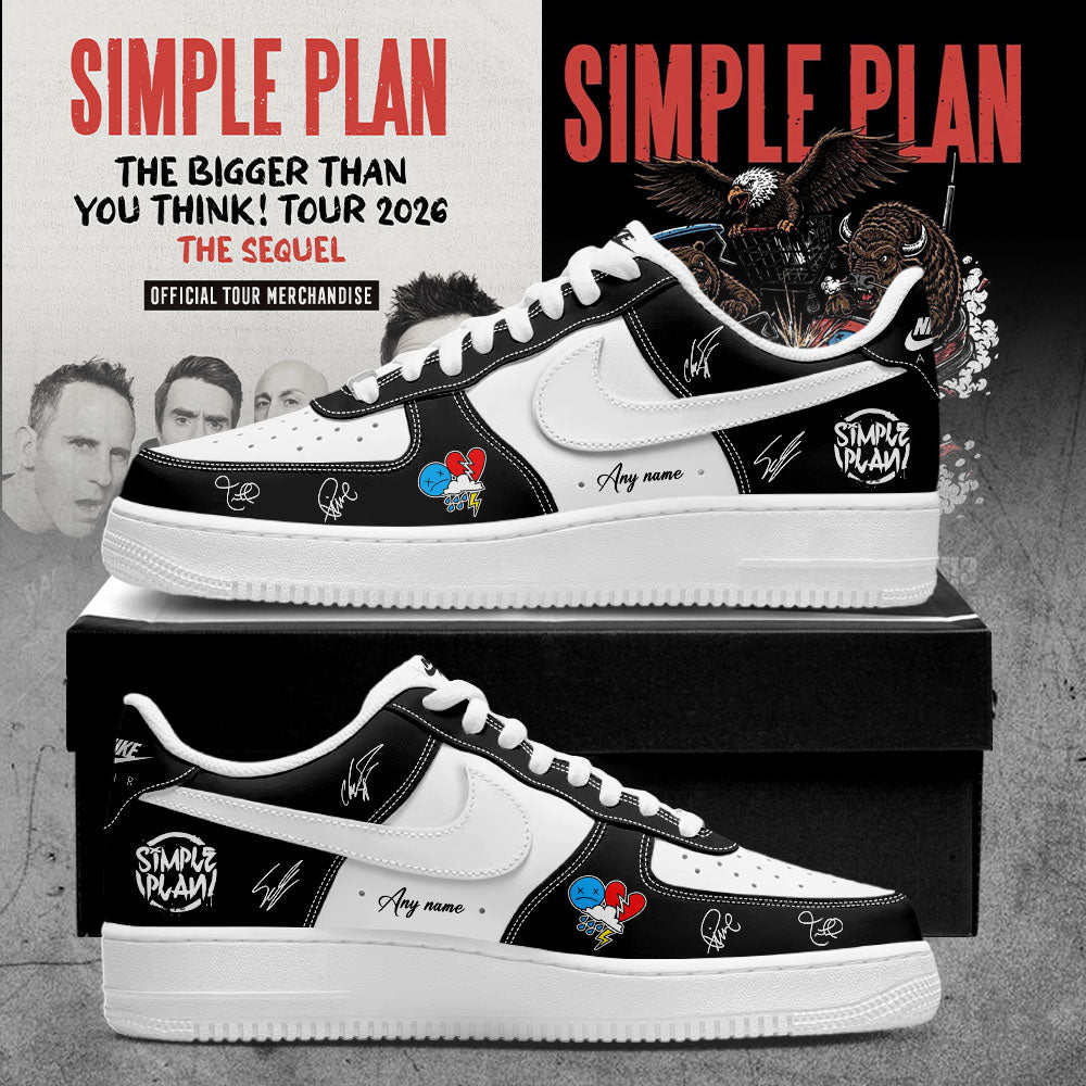 Simple Plan It’s time!! The sequel to our “Bigger Than You Think!” Tour 2026 V Signature Custom Name Shoes