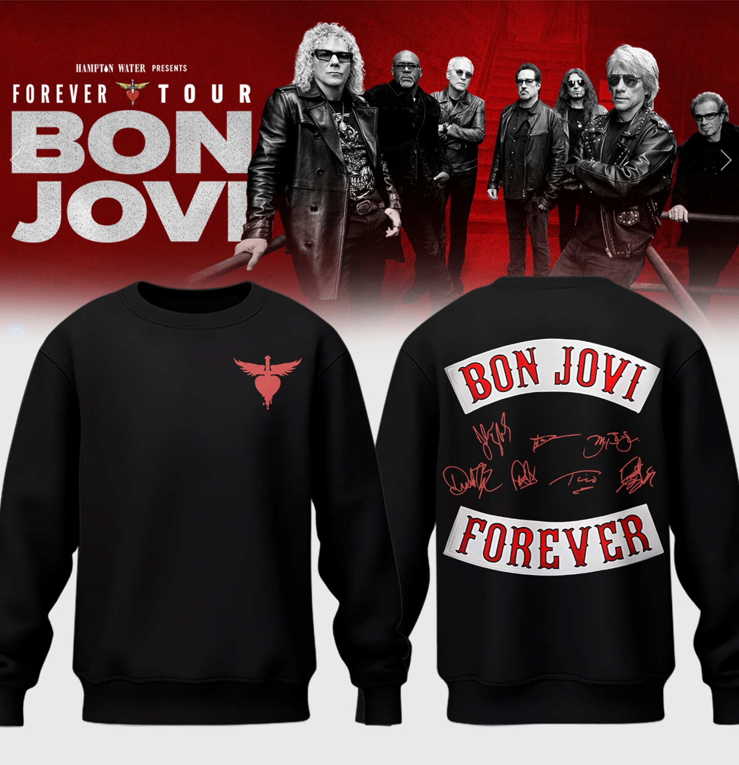 BON JOVI “Forever Tour” Signature Collection Limited Edition – Sweatshirt