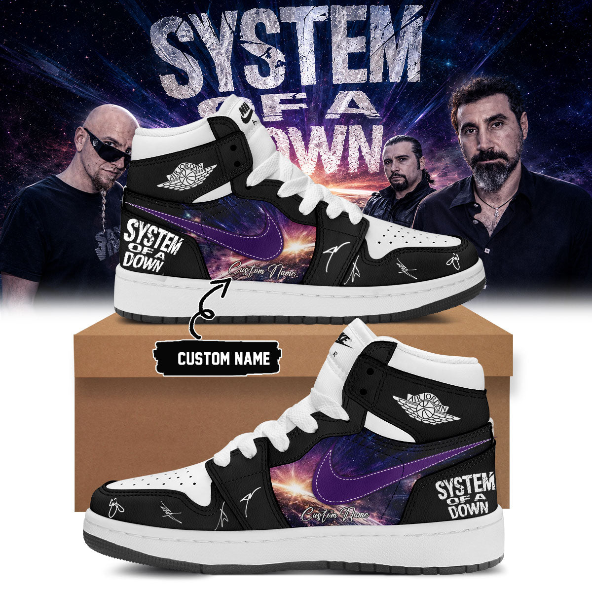 System of a Down “Europe / UK Stadium Tour 2026” Signature Limited Edition – Shoes 7