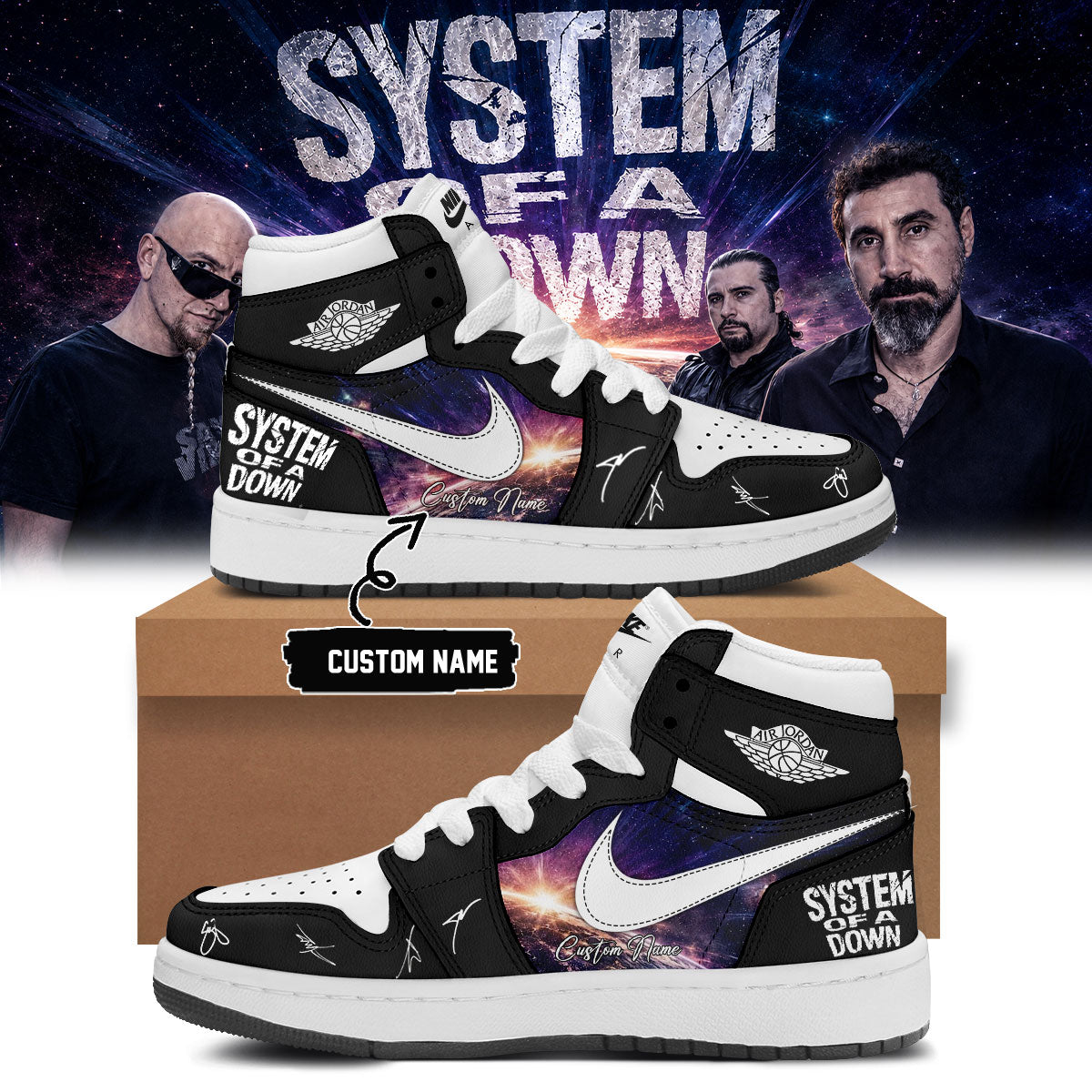 System of a Down “Europe / UK Stadium Tour 2026” Signature Limited Edition – Shoes 4