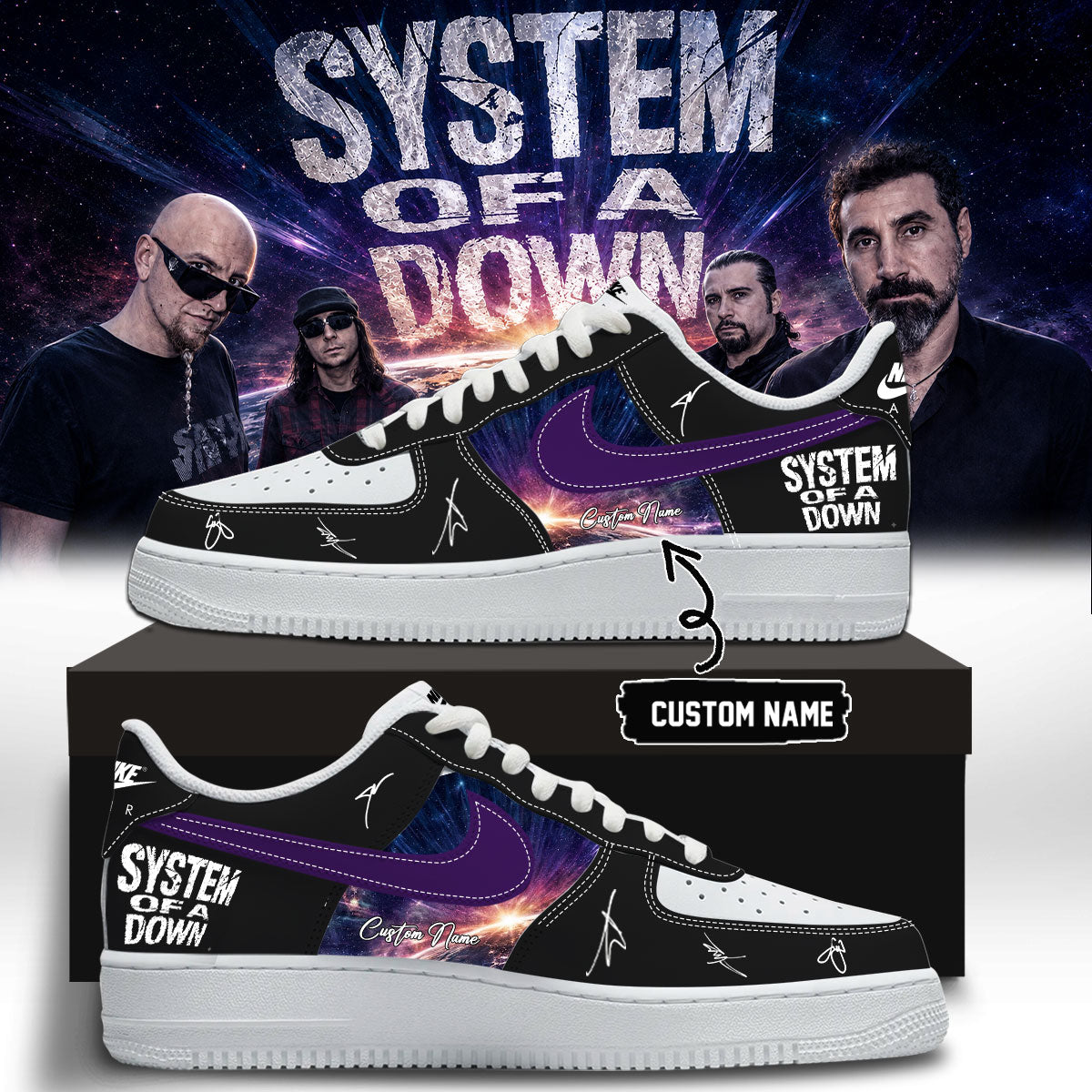 System of a Down “Europe / UK Stadium Tour 2026” Signature Limited Edition – Shoes 7