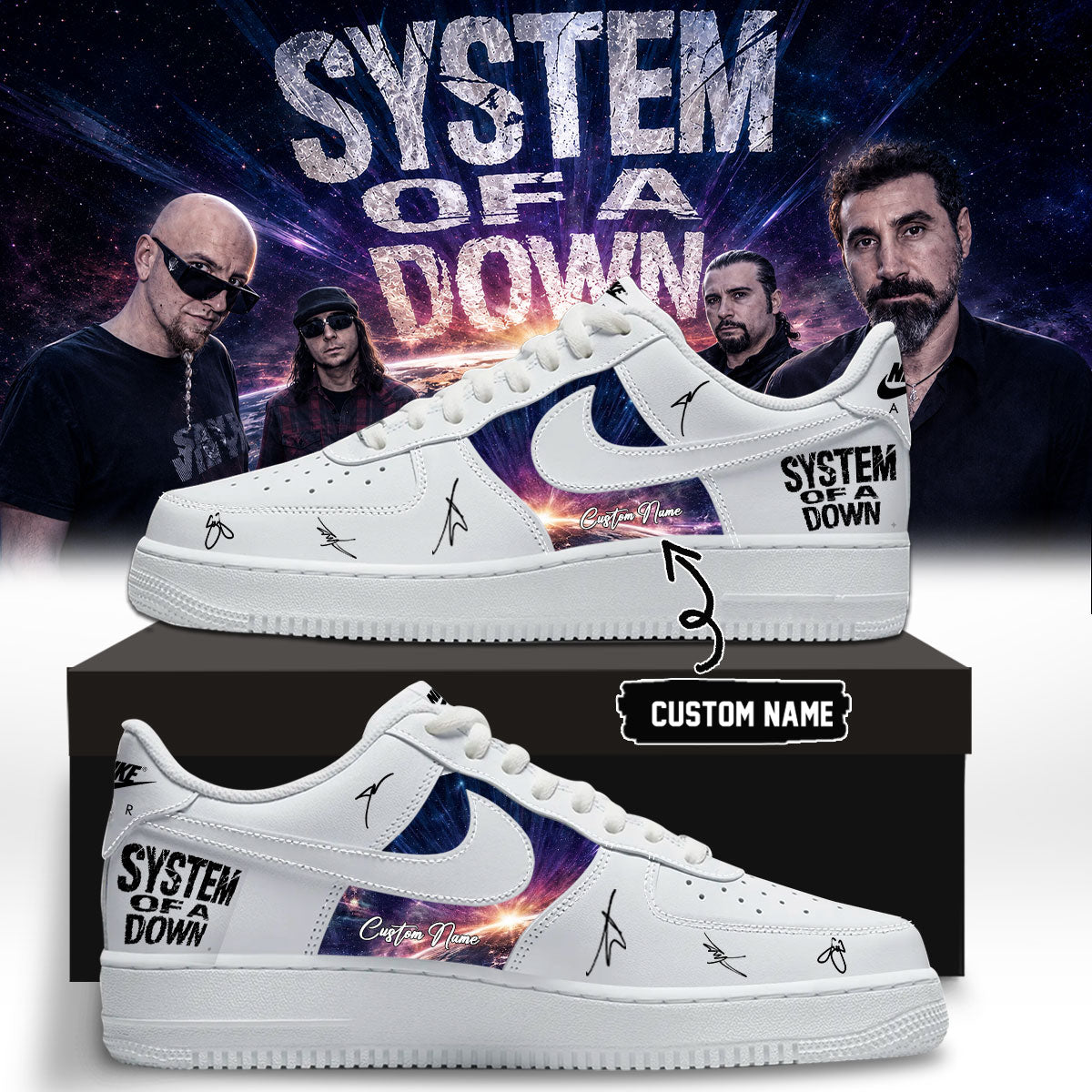 System of a Down “Europe / UK Stadium Tour 2026” Signature Limited Edition – Shoes 5