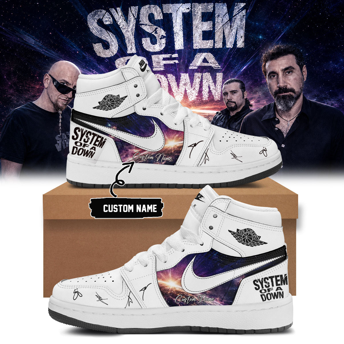 System of a Down “Europe / UK Stadium Tour 2026” Signature Limited Edition – Shoes 5