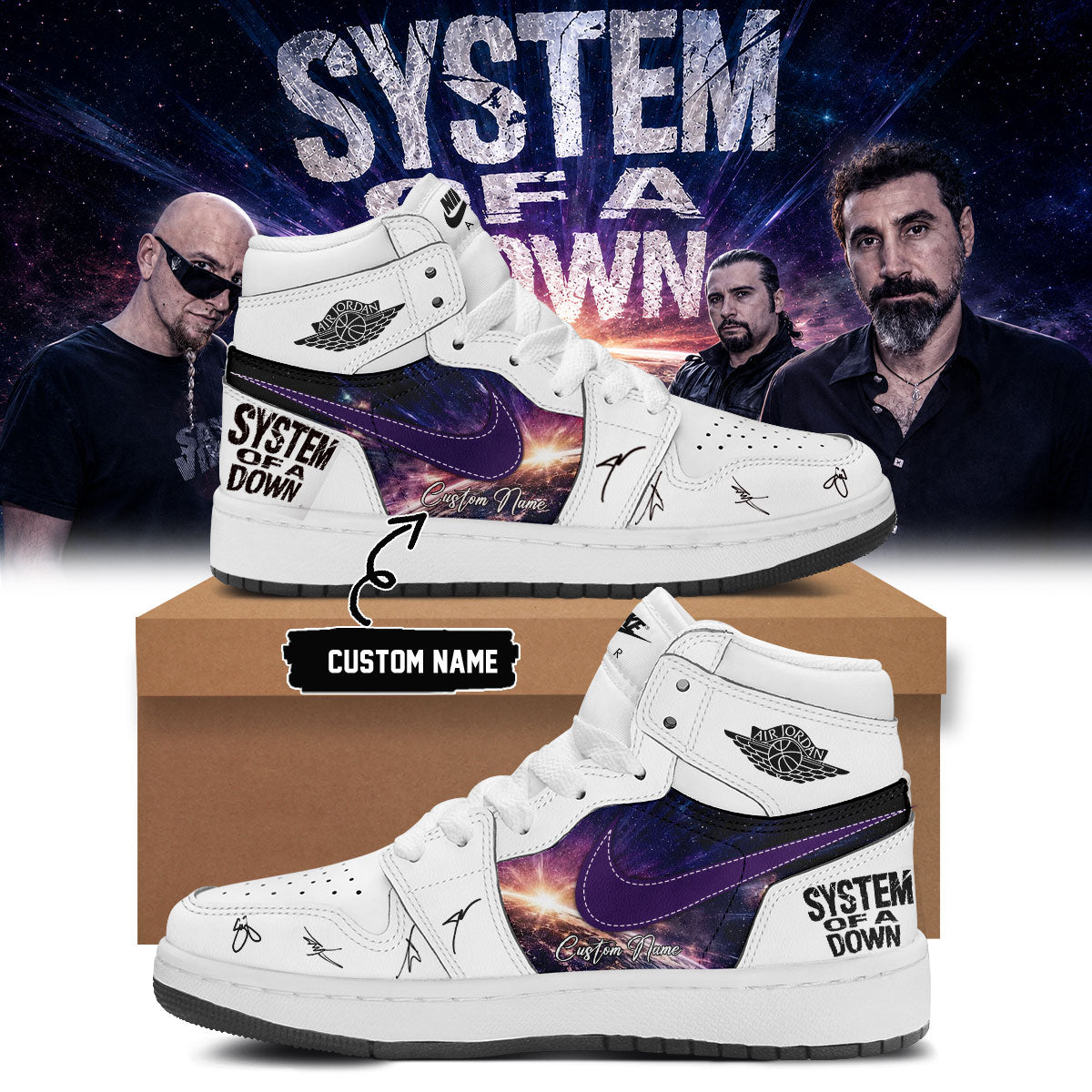 System of a Down “Europe / UK Stadium Tour 2026” Signature Limited Edition – Shoes 6