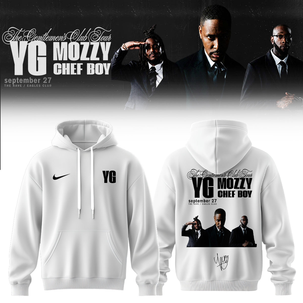 YG – “The Gentlemen’s Club” . Limited Edition Signature Hoodie