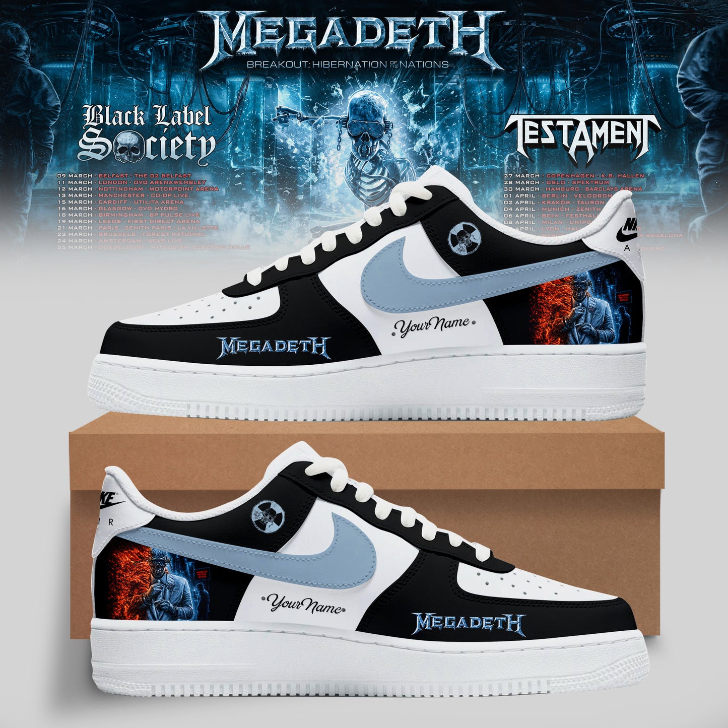 .MEGADETH – BREAKOUT: HIBERNATION OF NATIONS TOUR SHOES