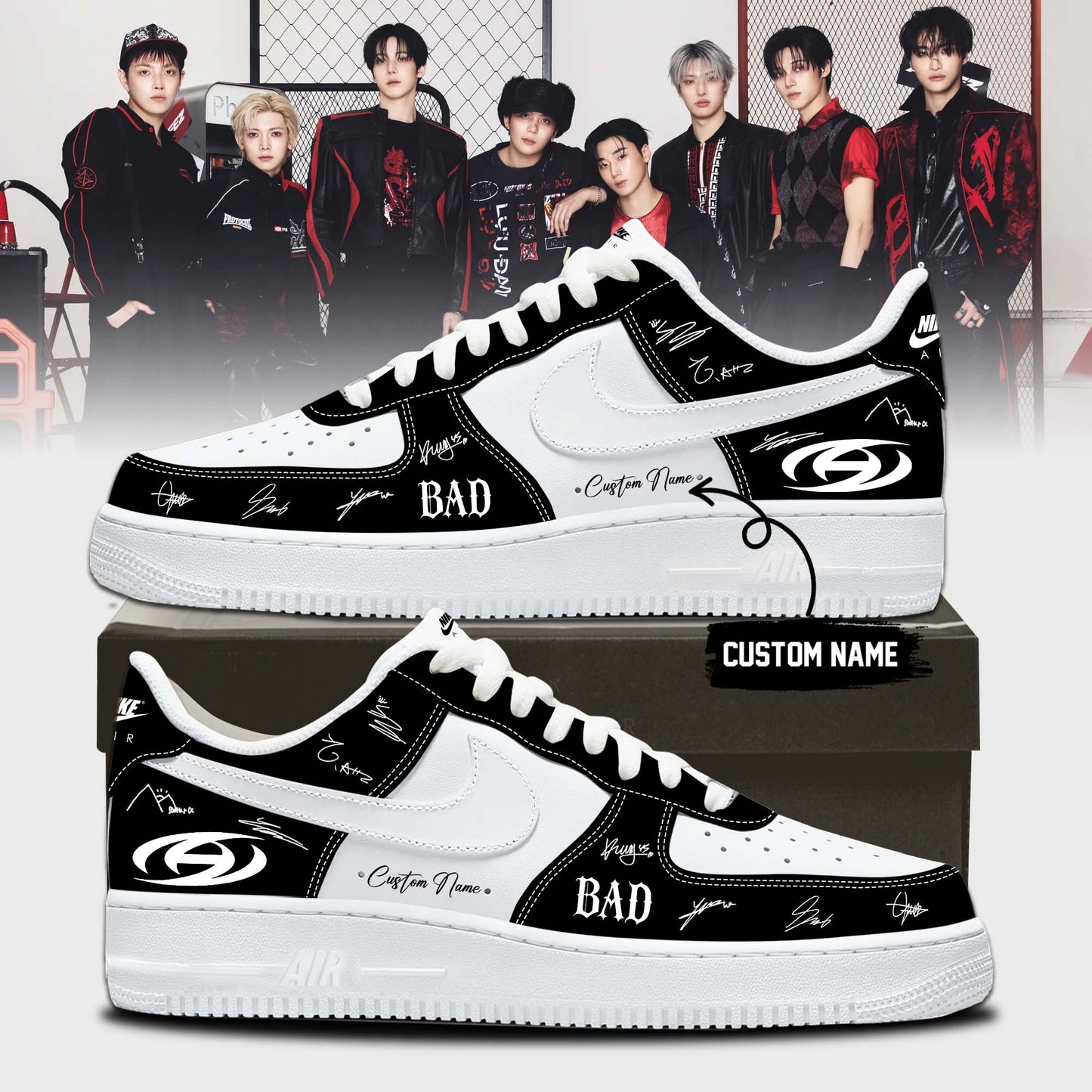 ATEEZ BAD signed Shoes 24