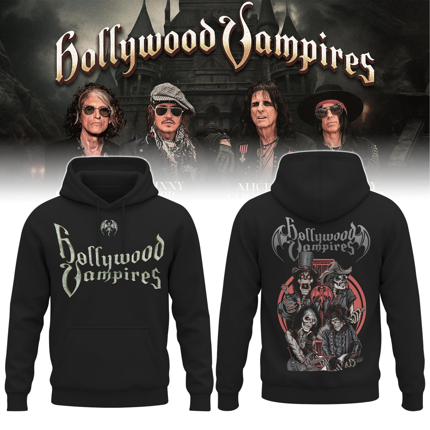 Hollywood Vampires 2026 Tour Merch ver 7