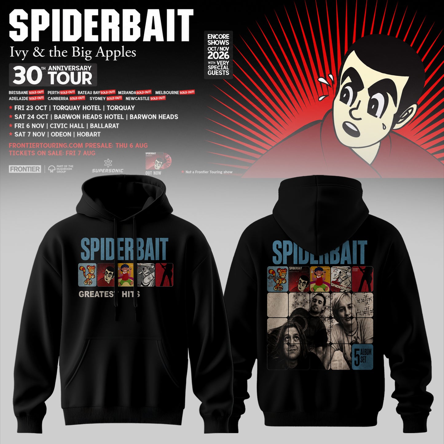SPIDERBAIT — 30TH ANNIVERSARY TOUR COLLECTION HOODIE