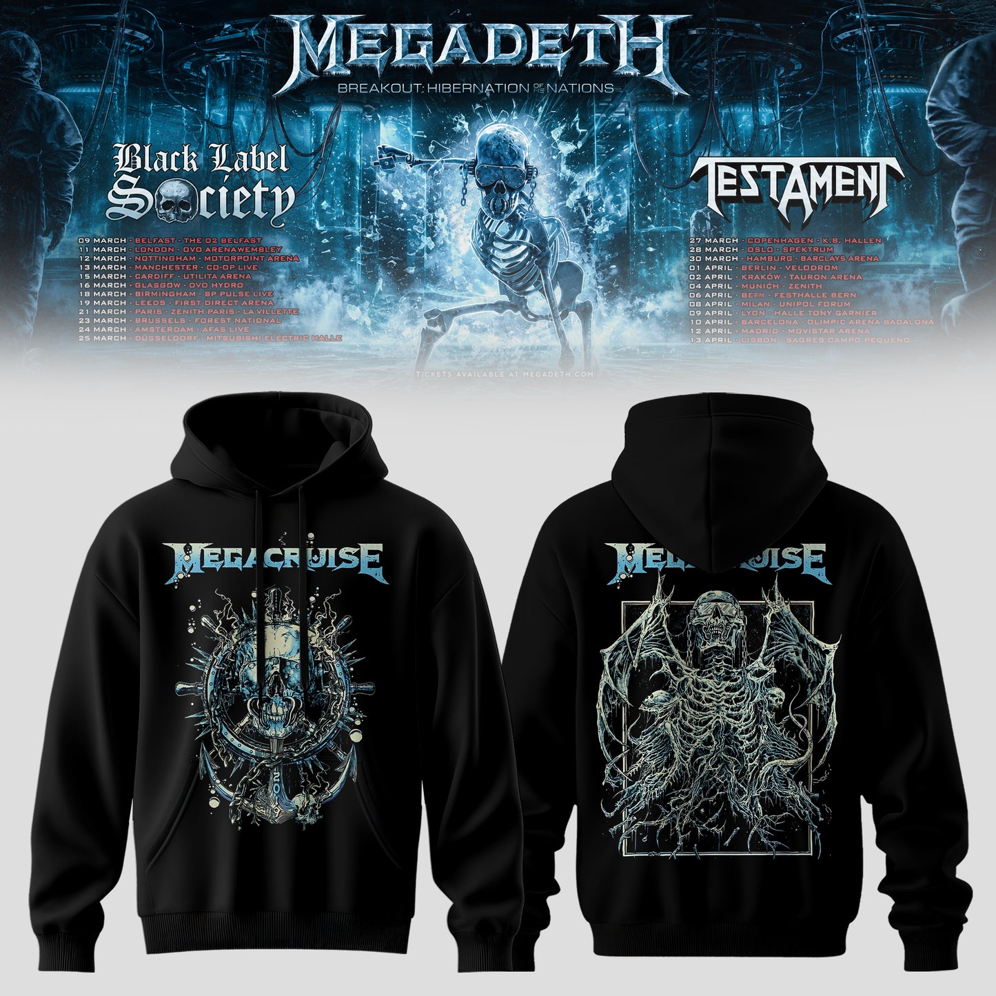 MEGADETH – BREAKOUT: HIBERNATION OF NATIONS TOUR HOODIE