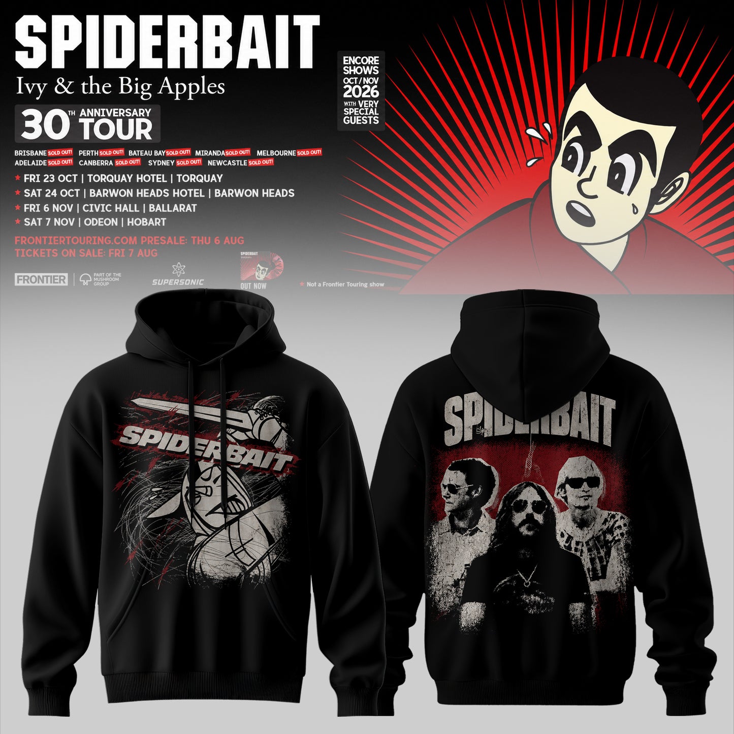 SPIDERBAIT — 30TH ANNIVERSARY TOUR COLLECTION HOODIE