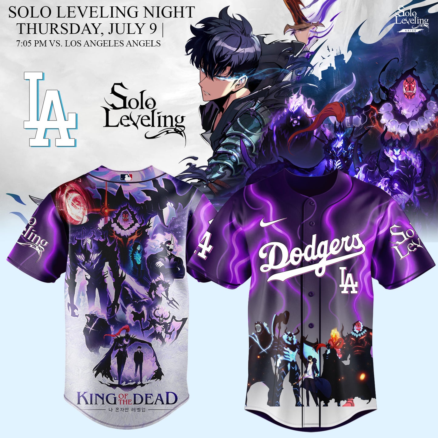 MLB ALL TEAMS x Solo Leveling Limited Jersey 2