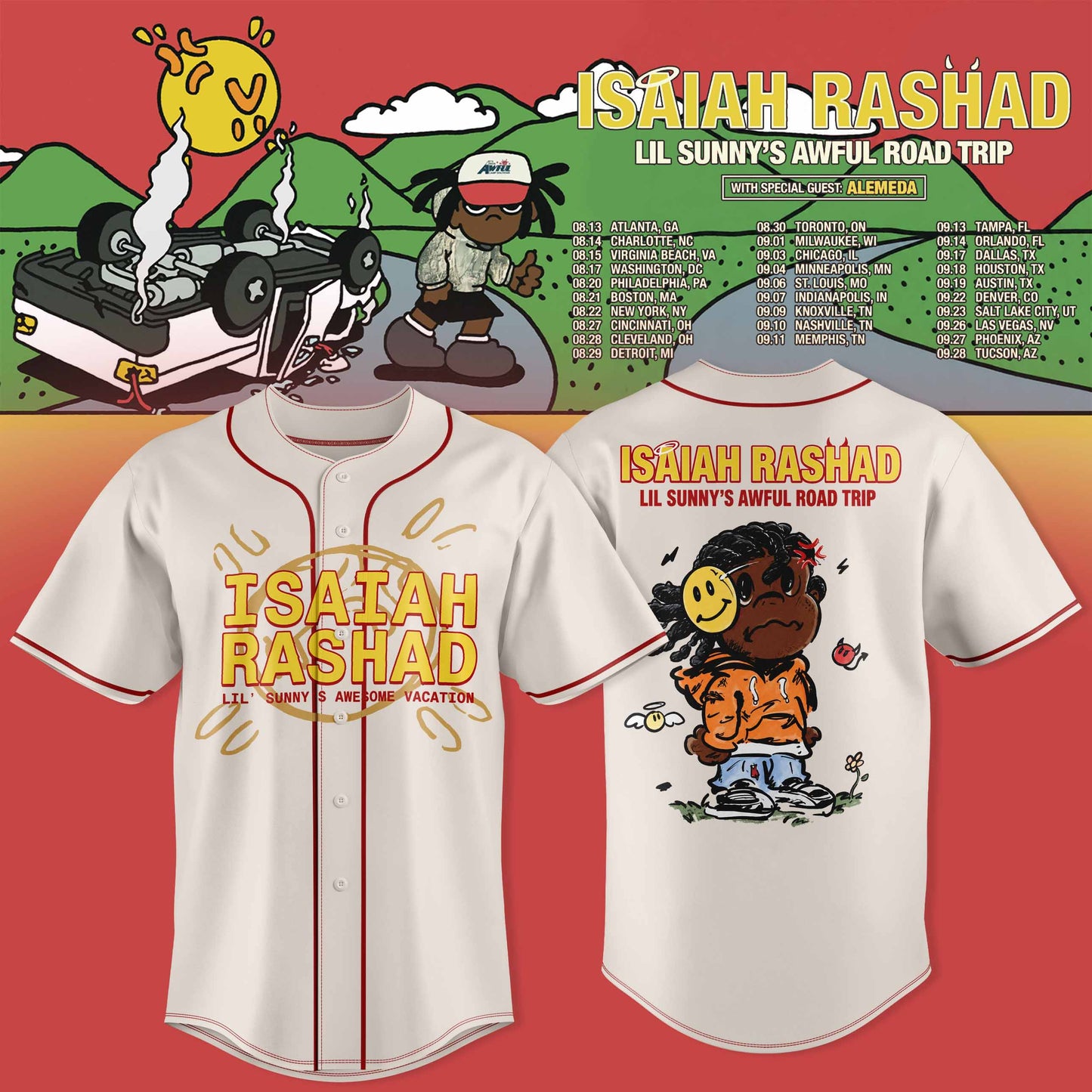 _ISAIAH RASHAD – LIL SUNNY’S AWFUL ROAD TRIP JERSEY