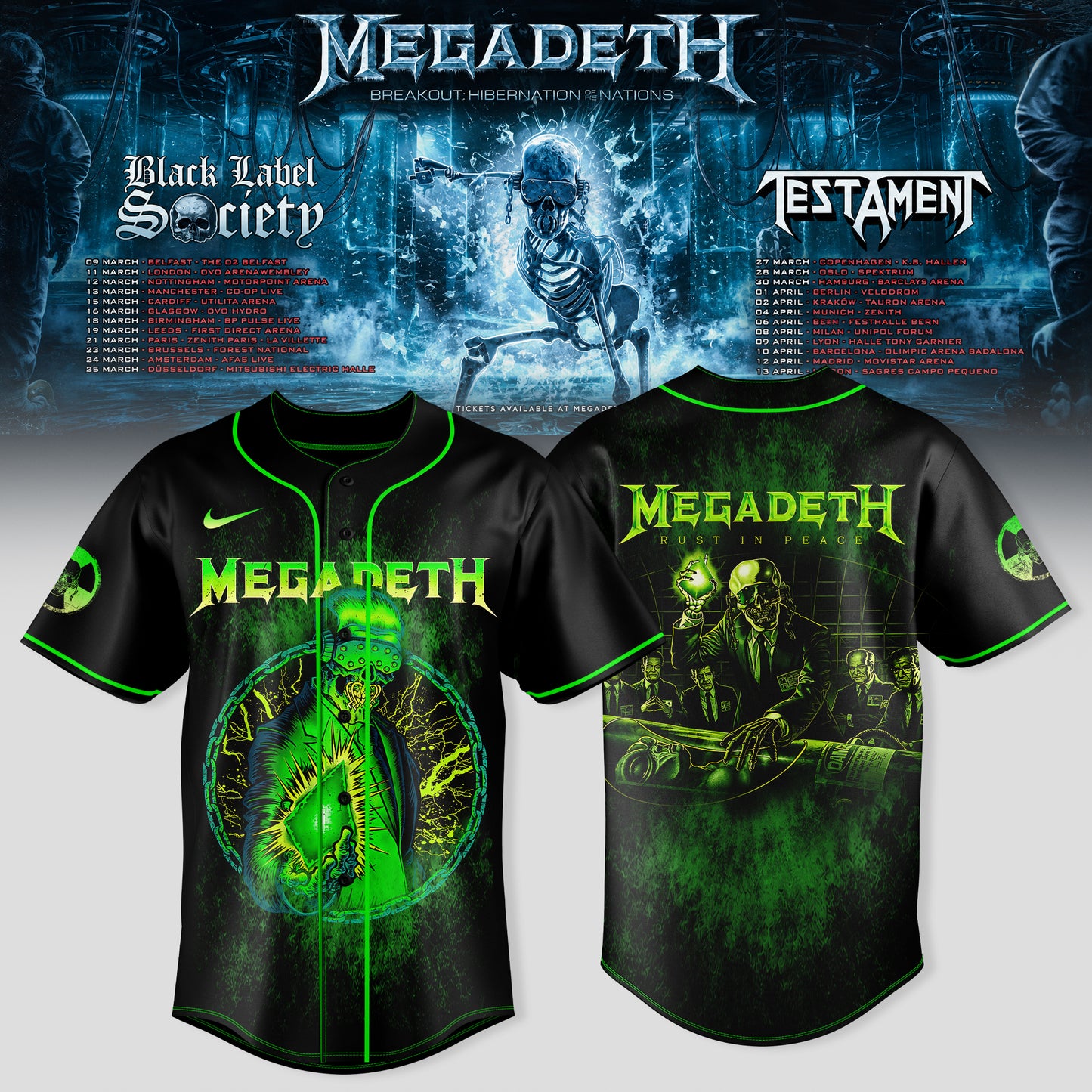_MEGADETH – BREAKOUT: HIBERNATION OF NATIONS TOUR JERSEY