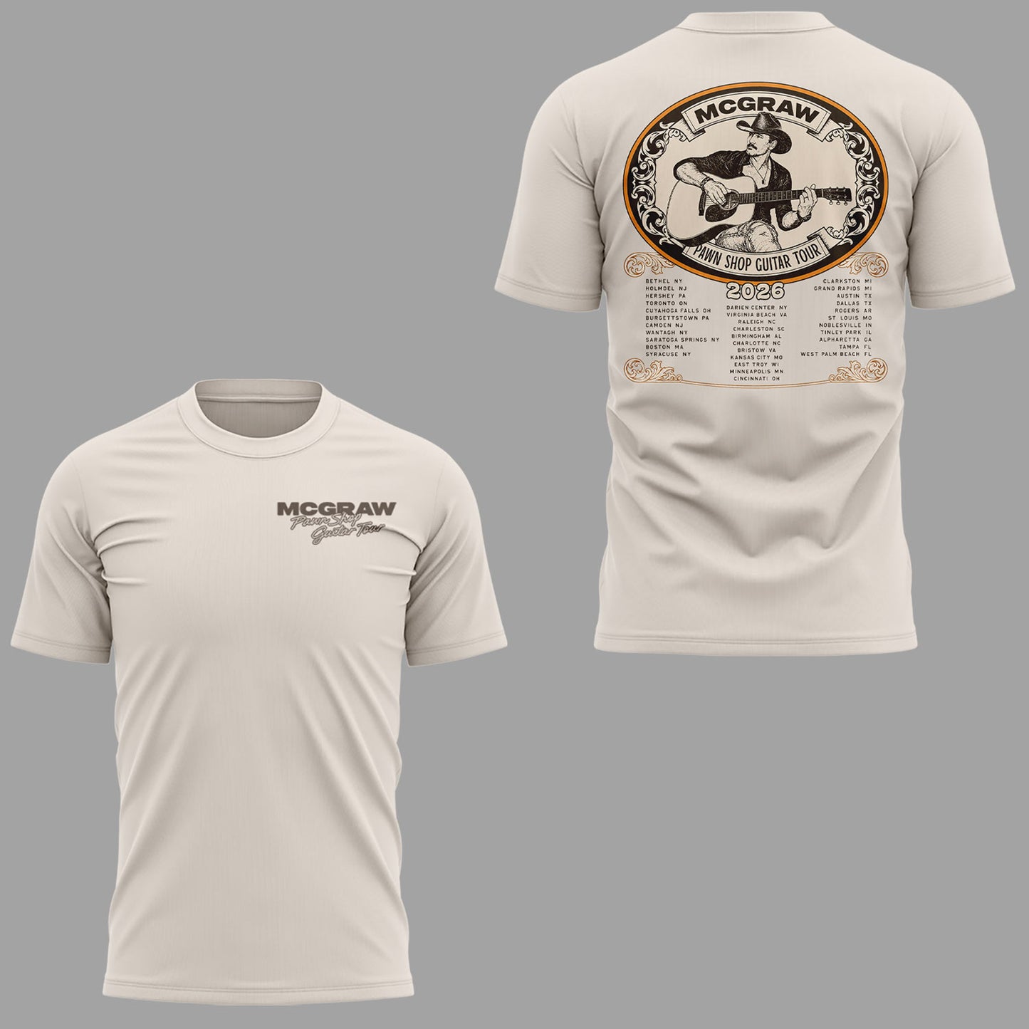 McGraw 🤠🎤 “Pawn Shop Guitar Tour 2026” Shirt
