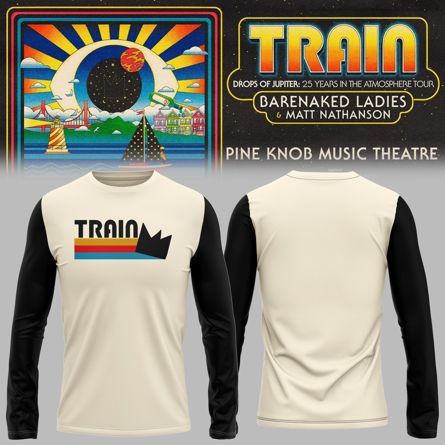 Limited Edition Drops of Jupiter: 25 Years in the Atmosphere Tour LongShirt