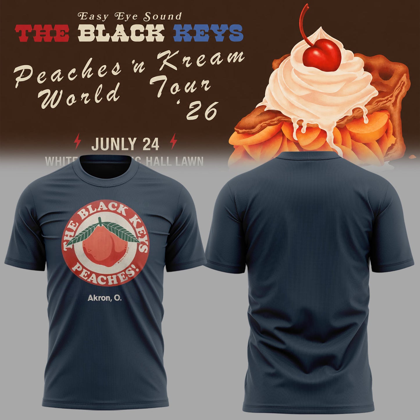 Limited Edition The Black Keys Tour 2026 Tshirt