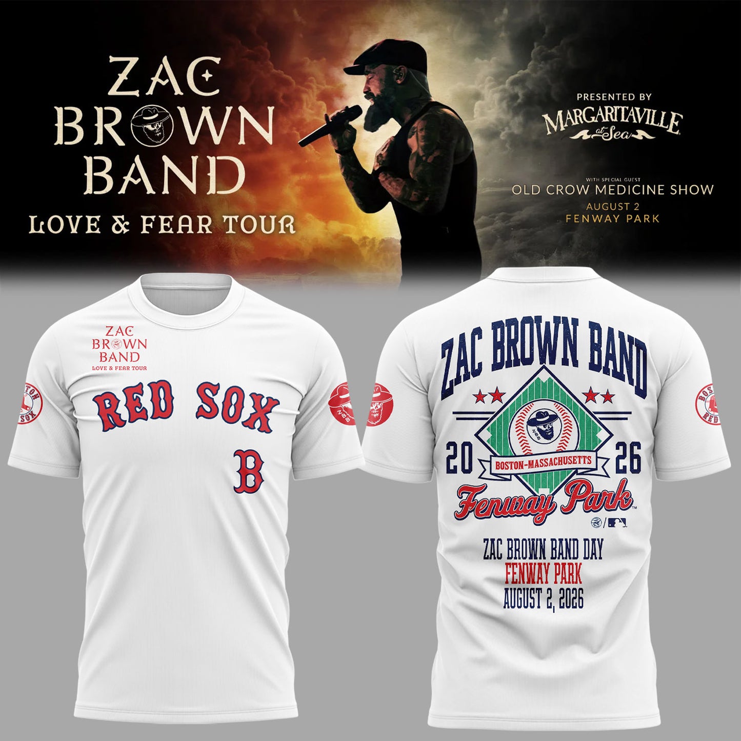 Limited Edition Love & Fear Tour in Boston,MA Shirt
