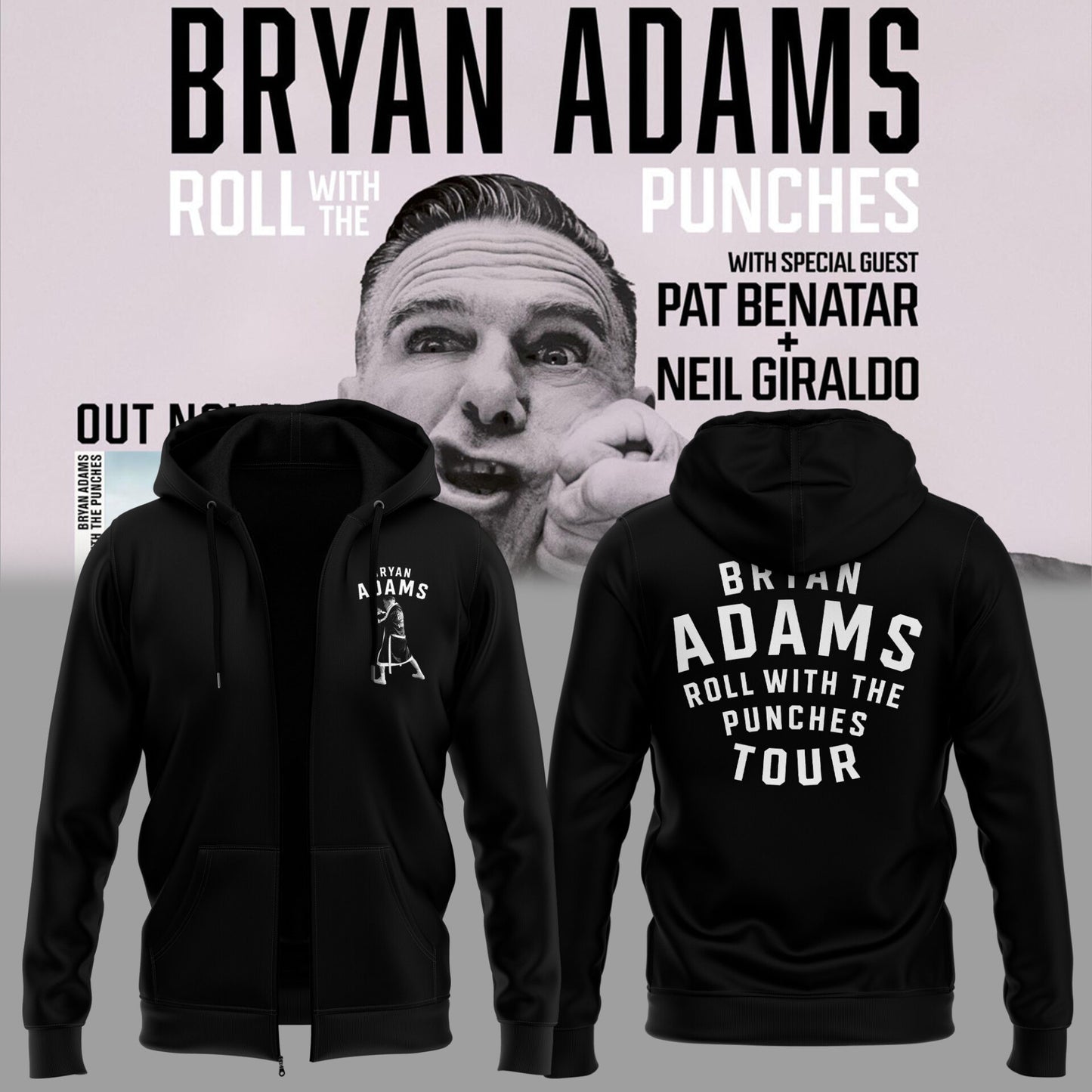 Limited Edition Roll With The Punches Tour 2026 ZIPHoodie