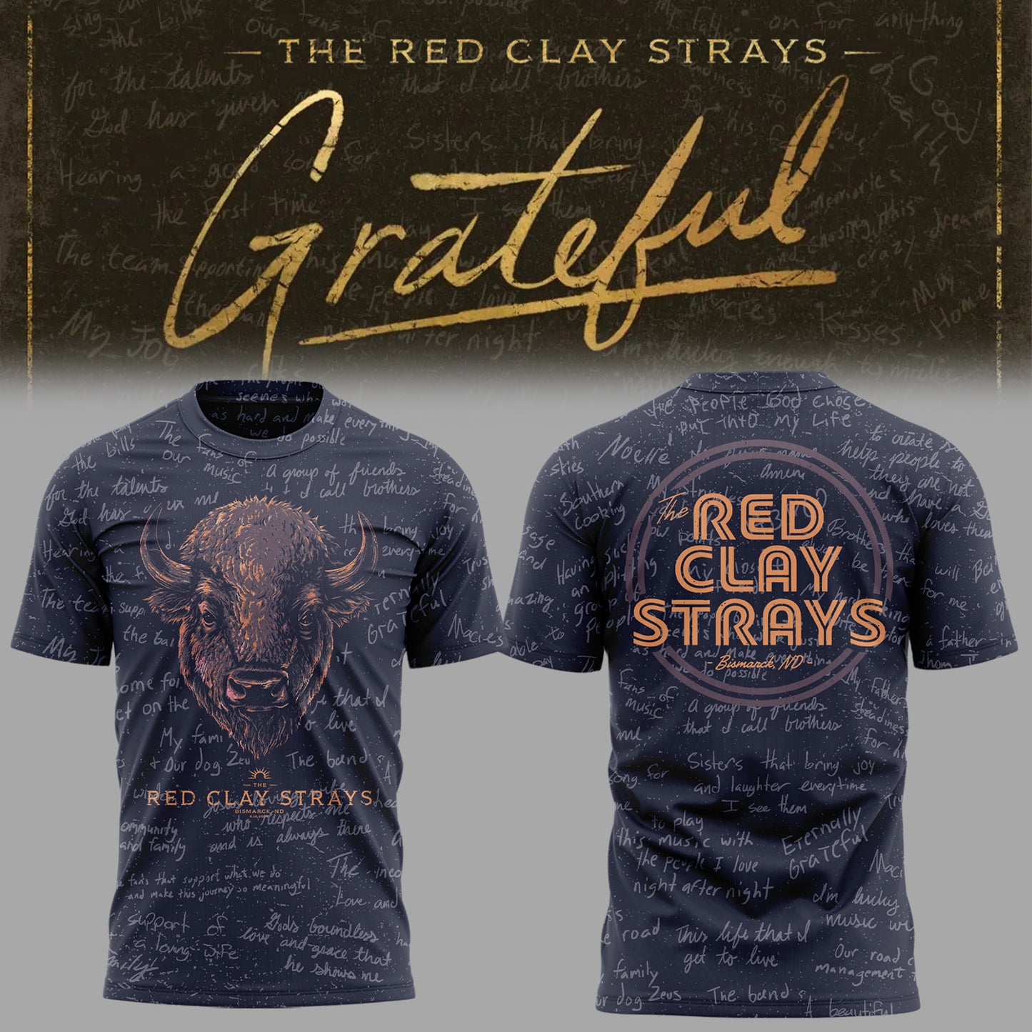 Limited Edition The Grateful Tour in Bismarck, ND Shirt