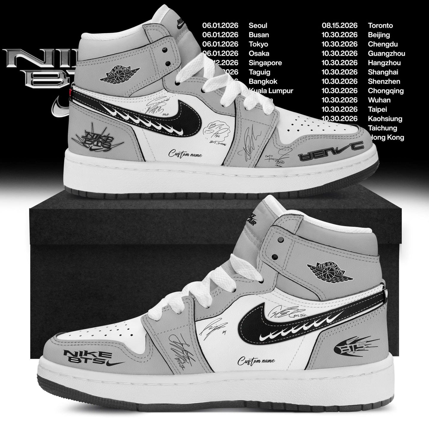 _ BTS Limited Edition AJ1 Sneaker