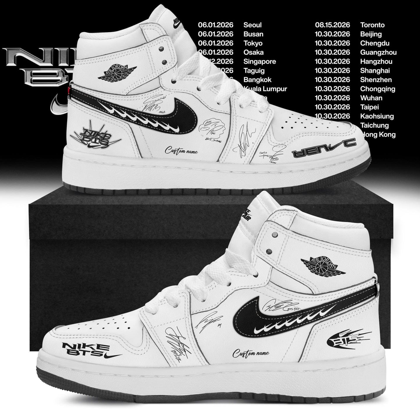 _ BTS Limited Edition AJ1 Sneaker