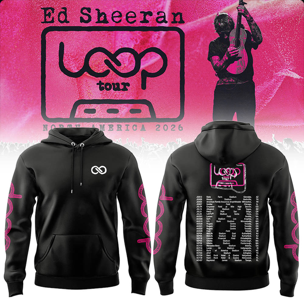 Ed “North American Loop Tour 2026” 🎸➕✖️➗Hoodie
