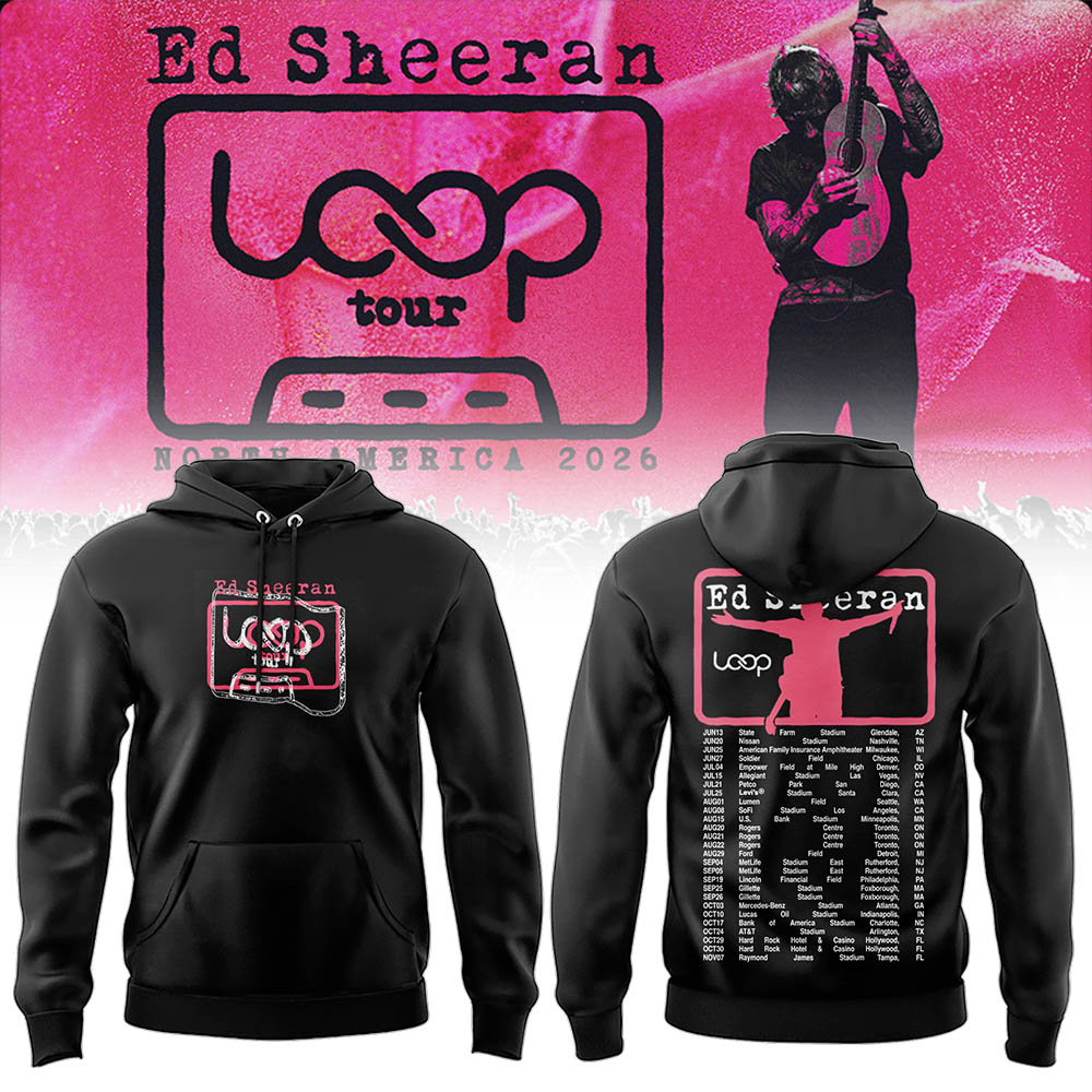 Ed “North American Loop Tour 2026” 🎸➕✖️➗Hoodie