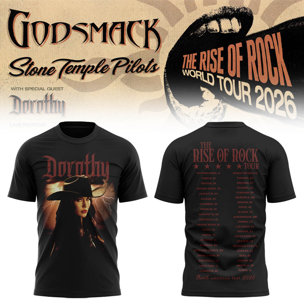 Limited Edition “The Rise Of Rock” Tour 2026 Shirt
