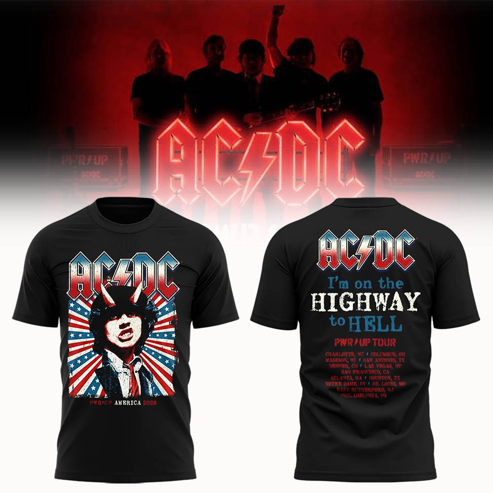 Limited Edition POWER UP Tour 2026 TShirt