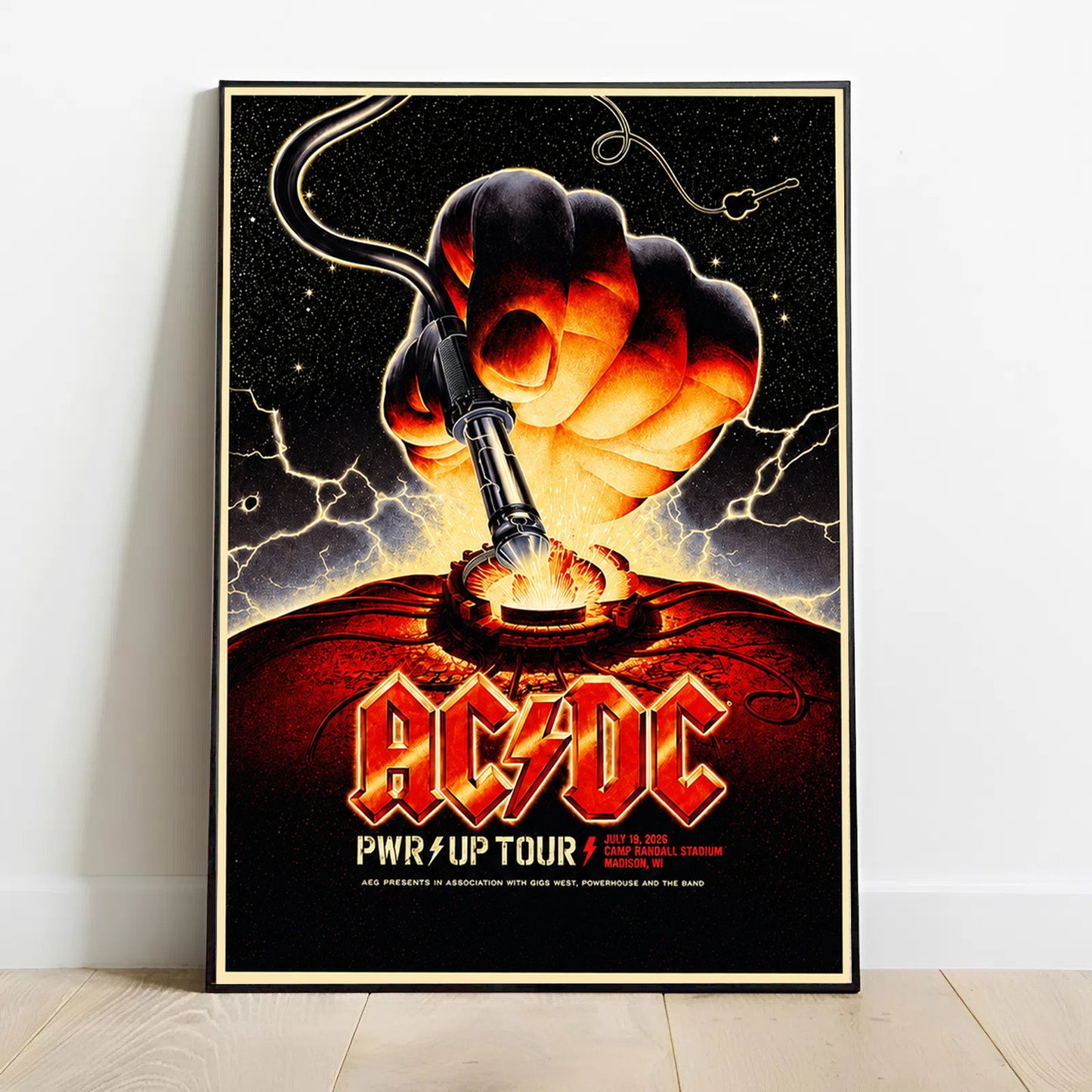 Limited EditioPWR UP Tour 2026 At Camp Randall Stadium Poster