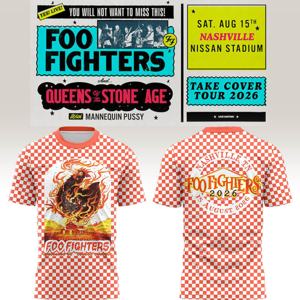 FF 🎸🎤 “Take Cover Tour 2026” in Nashville,TN TShirt