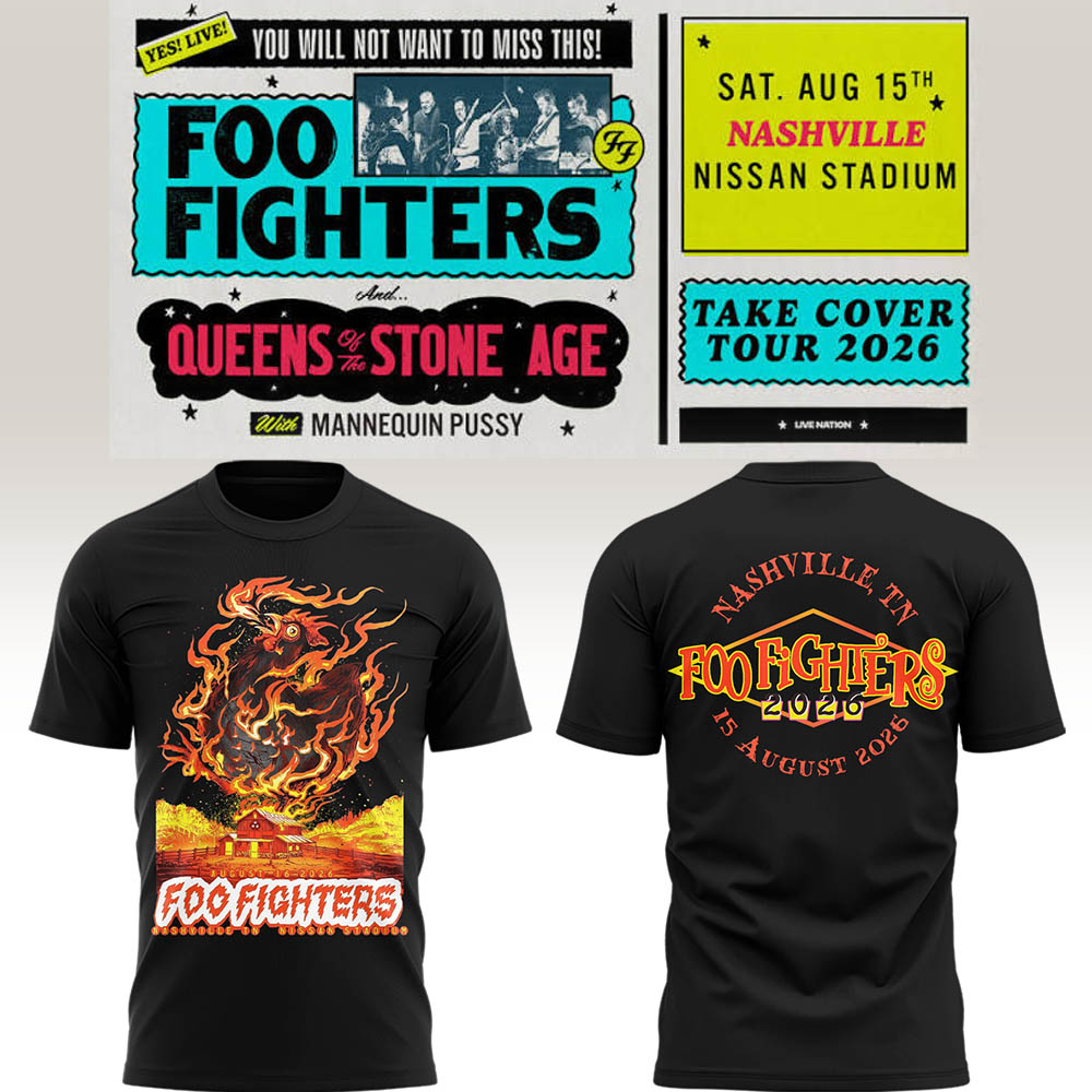 FF 🎸🎤 “Take Cover Tour 2026” in Nashville,TN TShirt