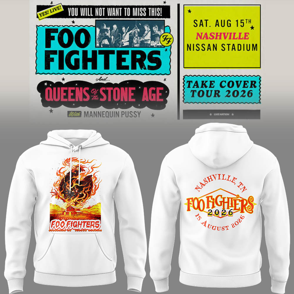 FF 🎸🎤 “Take Cover Tour 2026” in Nashville,TN Hoodie