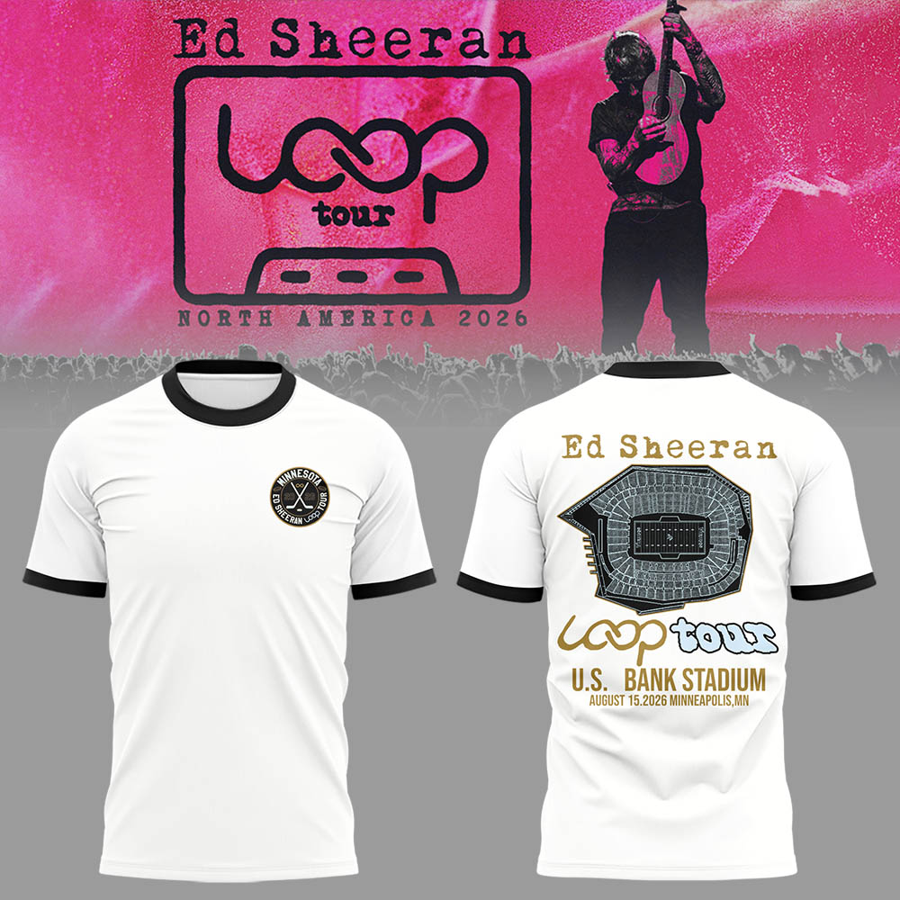 Ed โNorth American Loop Tour 2026โ at U.S. Bank Stadium,MN ๐ธโโ๏ธโ Shirt