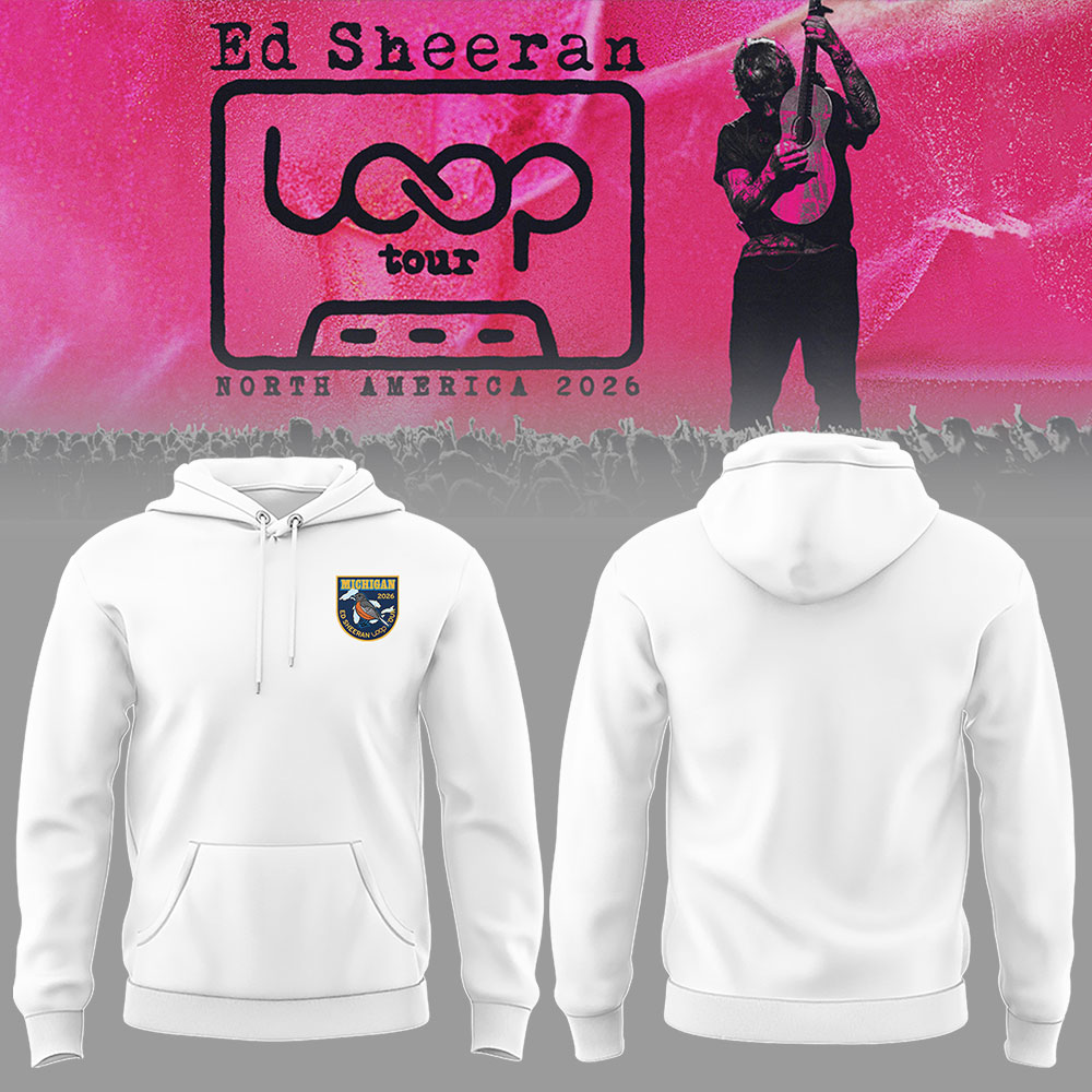 Ed “North American Loop Tour 2026” at The Ford Field,MI 🎸➕✖️➗Hoodie