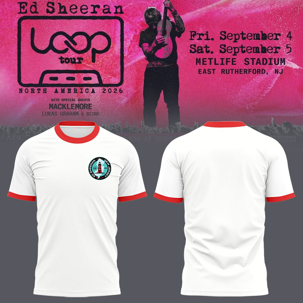 Ed “North American Loop Tour 2026″at MetLife Stadium,NJ 🎸➕✖️➗ Shirt