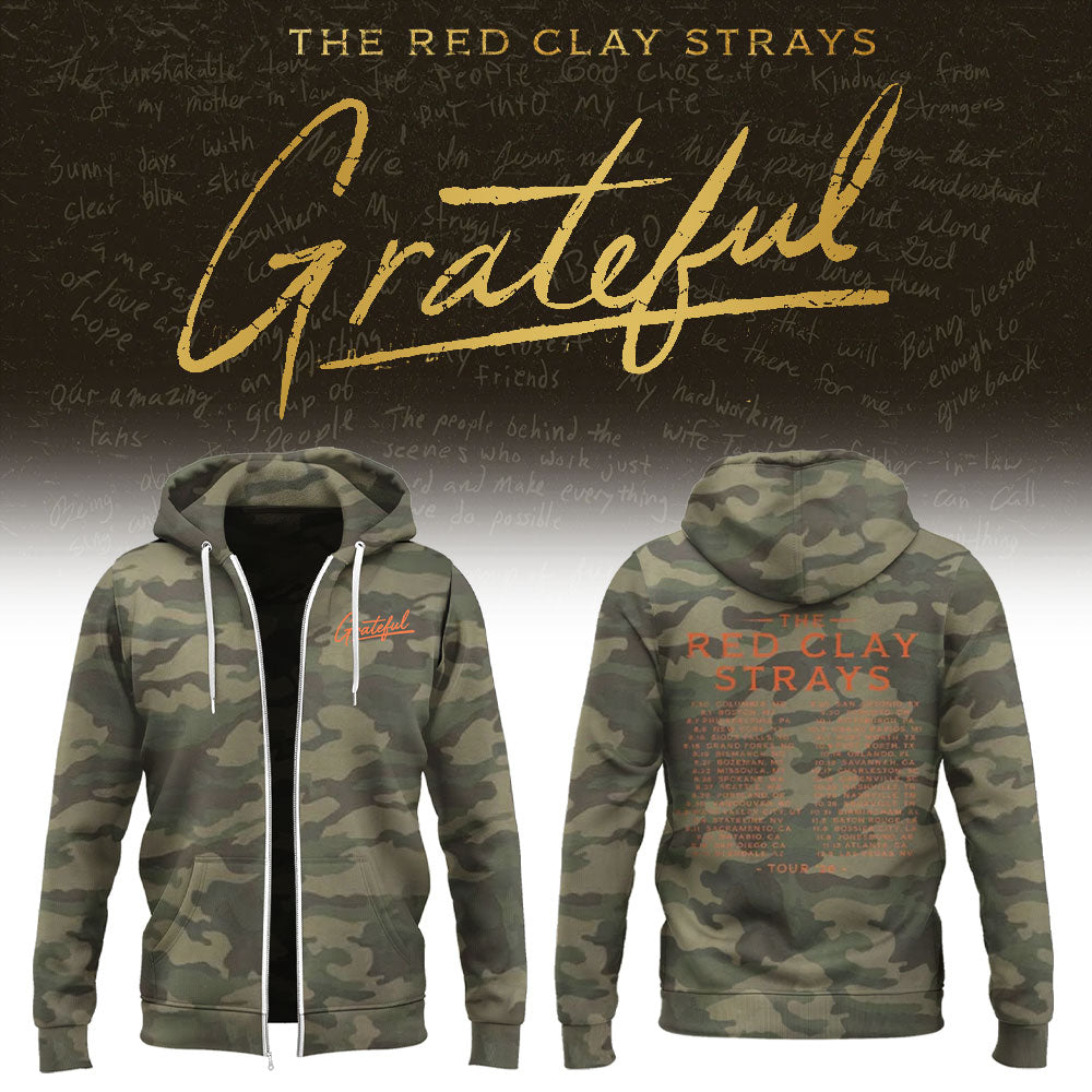 Limited Edition The Grateful Tour Camo ZIP Hoodie