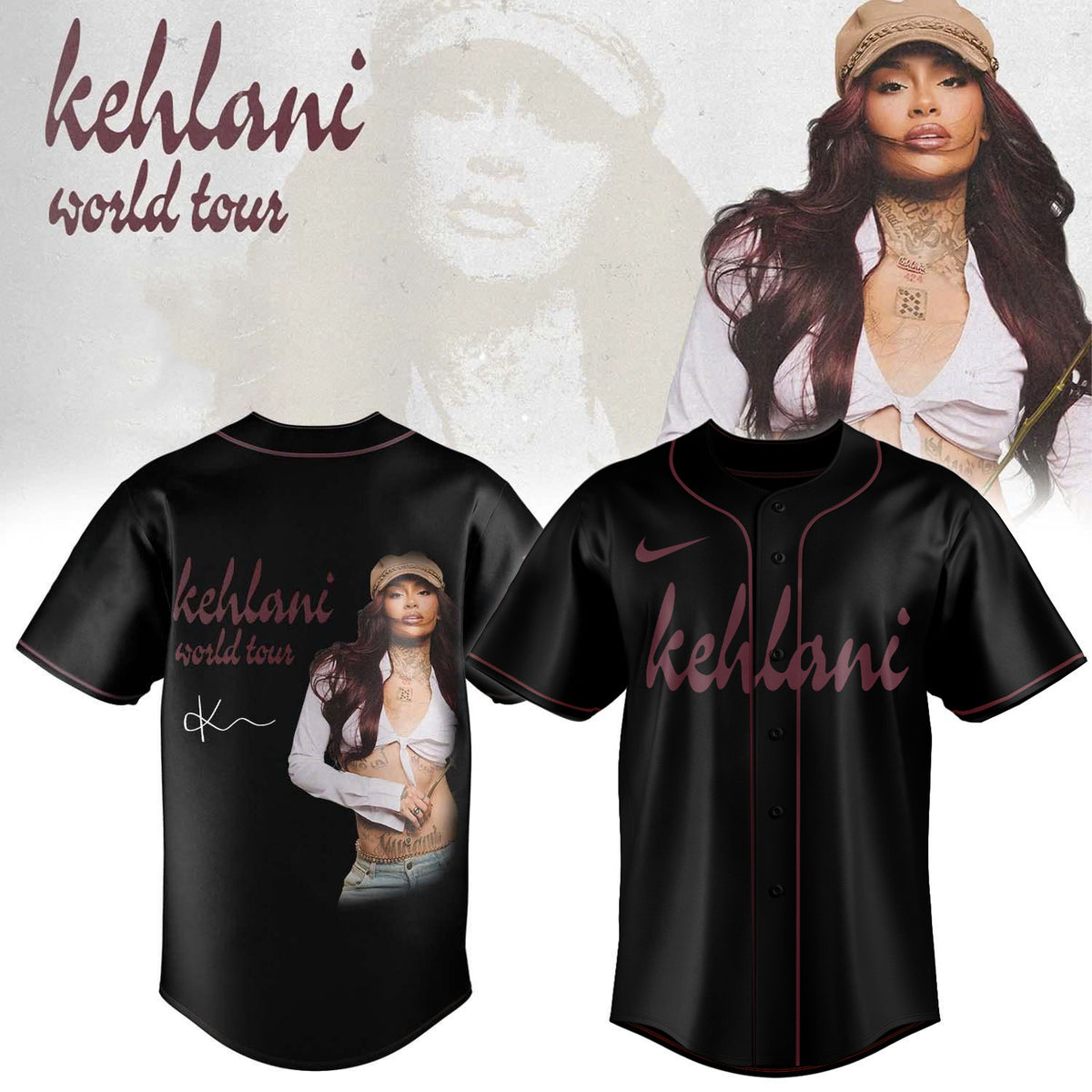 ,,,Kehlani World Tour Limited Edition Signature – Jersey
