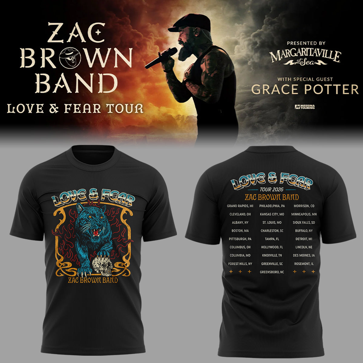 Limited Edition Love & Fear Tour Shirt