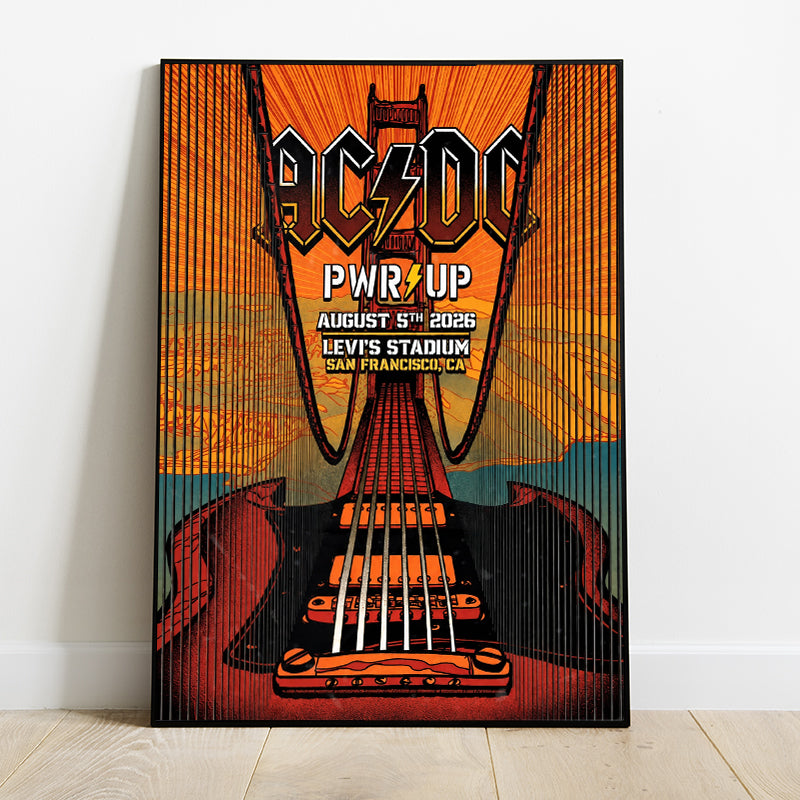 Limited Edition Power Up Tour 2026 At Levi’s Stadium,CA Poster