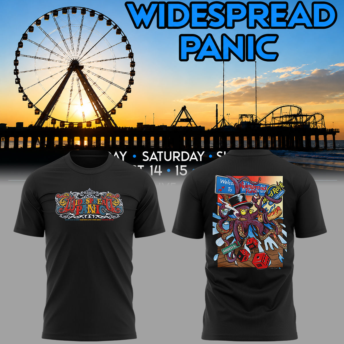 imited Edition Widespread Panic Tour 2026 Tshirt
