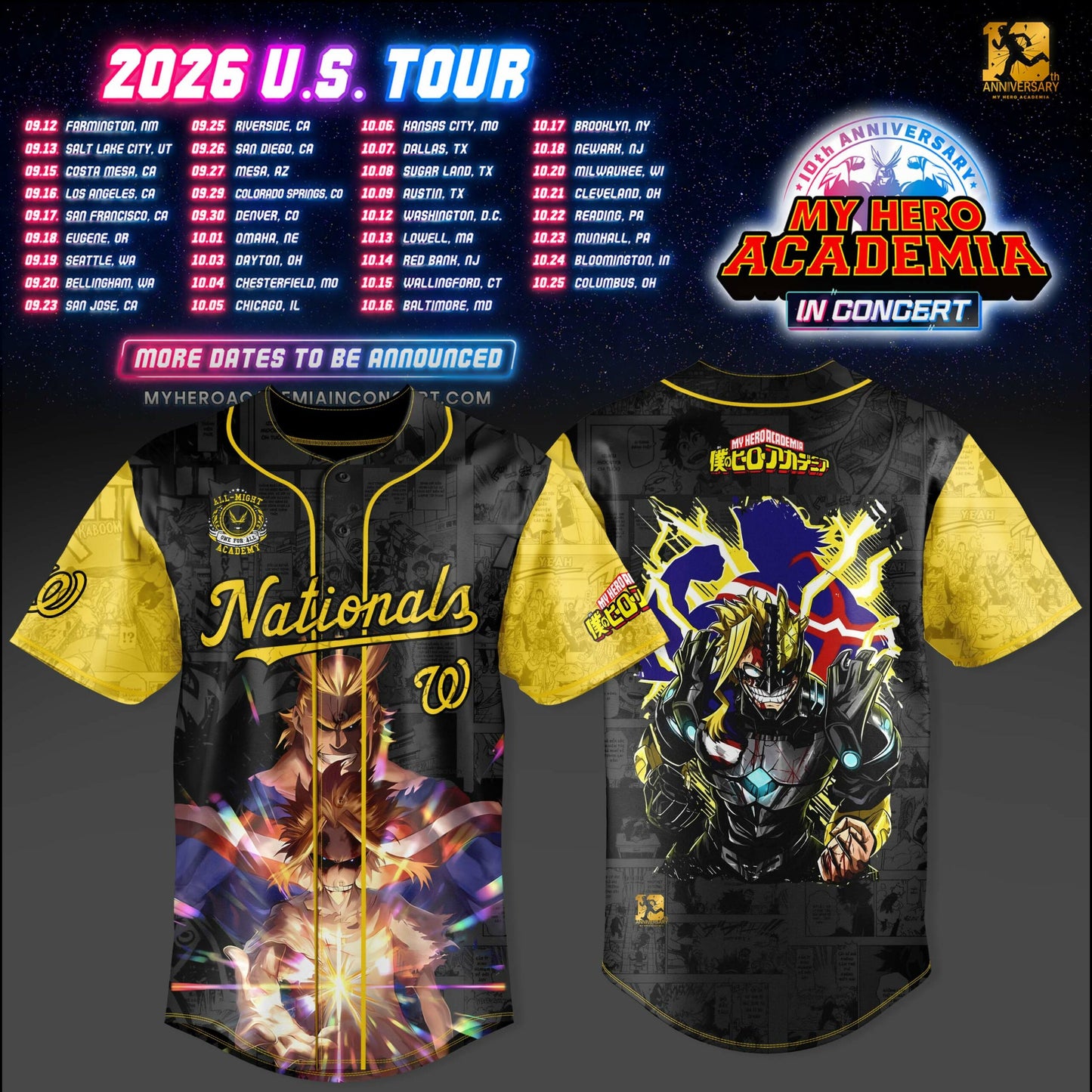 _My Hero Academia U.S. Tour Collection Jersey