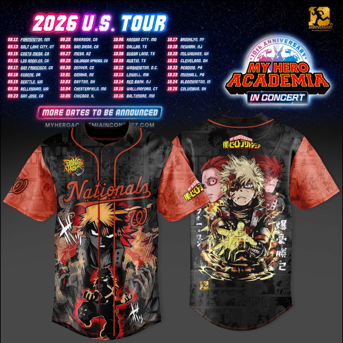 _My Hero Academia U.S. Tour Collection Jersey
