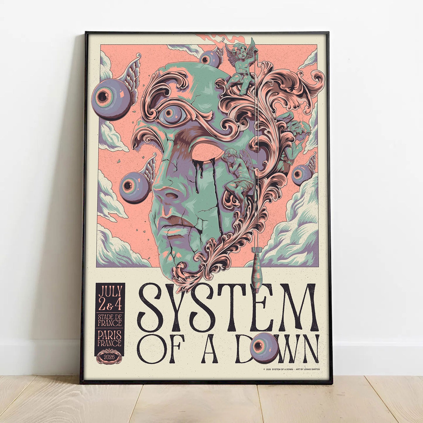 Limited Edition SOAD UK & Europe Stadium Tour 2026 Poster